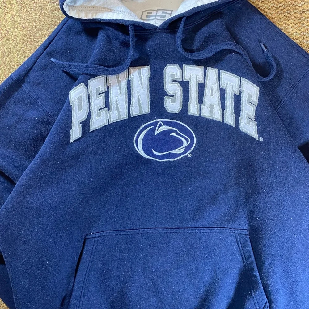 Vintage y2k Penn State hoodie with a distressed look - Picture 4 of 9